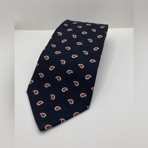 Polo Ralph Lauren Men's Silk Paisley Tie Necktie Vintage - Black